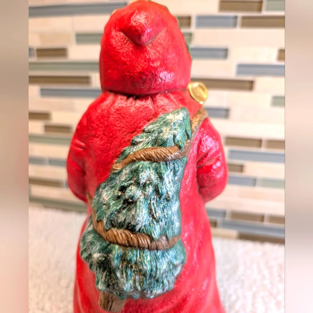 Vintage Santa Clause Hand Painted Ceramic 19.5